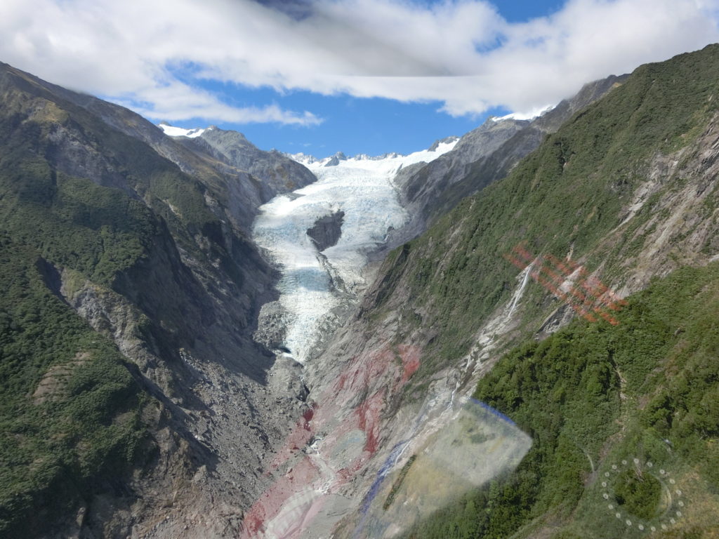 ヘリからの景色